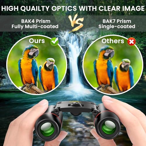 05-100.jpg POLDR 12X25 Small Pocket Binoculars Compact Adults,Mini Kids Binoculars Boys for Bird Watching,Concert