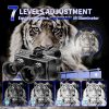 Version 1.0.0 4K Night Vision Helmet Mounted Binoculars with 8X Magnification& 1970ft Range, 1.4-inch Dual-Circle Screens, Photo & Video