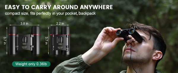 05-101.jpg POLDR 12X25 Small Pocket Binoculars Compact Adults,Mini Kids Binoculars Boys for Bird Watching,Concert