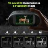 Night Vision Goggles, 112 MP 4K Night Vision Binoculars for Adults, 12X Zoom & 5000mAh Battery, 64GB Card Included, Infr