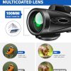 05-43.jpg Monocular Telescope 80x100 High Power Smartphone Adapter Tripod, Large Field Monocular Telescope for Adult Use BAK4