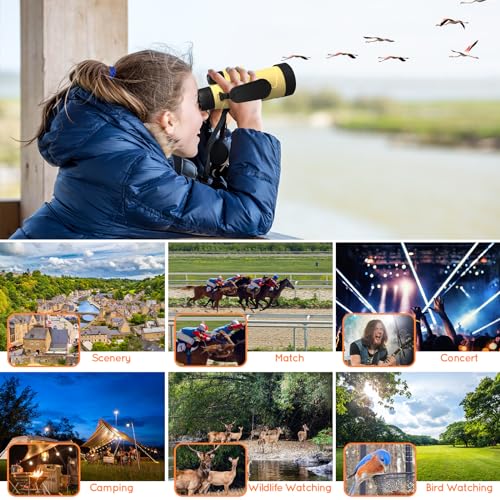 05-47.jpg 12x50 Adult Monocular - Compact Zoom High Definition Monocular with Smartphone Adapter and Tripod - BAK 4&FMC Lens Water