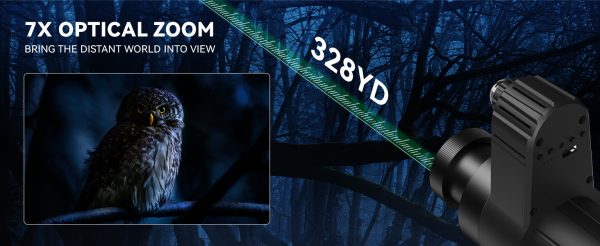 05-5.jpg Head-Mounted Night Vision Monocular Goggles with Elastic Head Strap, Default 7X Magnification, NVG Equipment