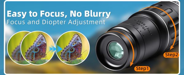 05-52.jpg 16X52 high-definition monocular, high-power compact monocular for adults and children, high-definition monocular, suitable