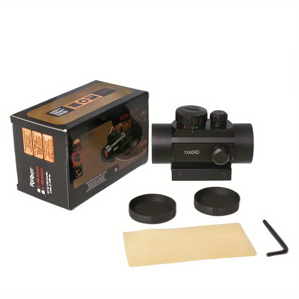 1x40 Red Dot Sight Green Red Dot Sight Illuminated Air Hunting Scope with 11/20mm Rails