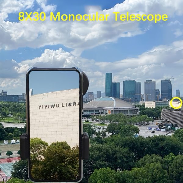 05-73.jpg 8x30 Mini Portable Monocular Telescope, High-Power HD Wide Viewing Outdoor Observation Metal Telescope, Eyepiece Focusing, FMC Optical Lens, HD Camouflage Monocular Telescope