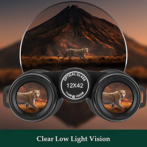 05-98.jpg Adorrgon 12x42 HD Binoculars for Adults High Powered with Phone Adapter, Tripod and Tripod Adapter - Large View Binocular