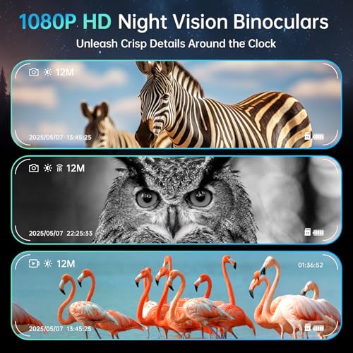 06-18.jpg Night Vision Goggles, Night Vision Binoculars for Adults 10X Digital Zoom 7X Infrared Binoculars with 64GB TF Card