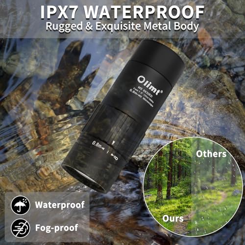 06-43.jpg 8x25 Monocular Telescope, Mini Pocket Small Portable Handheld Lightweight ED Glass Wide Angle View Waterproof Single Len
