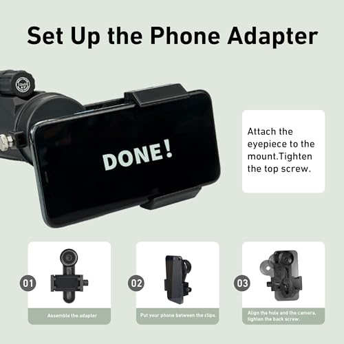 Gosky 15x52 High Definition Monocular Telescope, Adult Monocular Telescope with Tripod, Monocular Telescope with BAK4