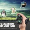 06-53.jpg 12x60 High Definition Monocular Telescope with Smartphone Adapter Tripod and Carrying Case, Large Night Vision Monocular