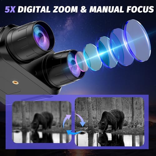 06-7.jpg Night Vision Goggles - 4K Night Vision Binoculars with 5000mAh Rechargeable Battery, 32GB TF Card can Save Photo and Video