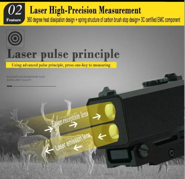 06-73.jpg Outdoor Real-time Ranging, Hunting And Shooting Display Mini Laser Automatic Rangefinder LRF Rangefinder For Hunting
