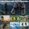 20x52 Binoculars for Adults High Powered - HD Large View Binoculars with Low Light Vision - Professional Binocular for Bird