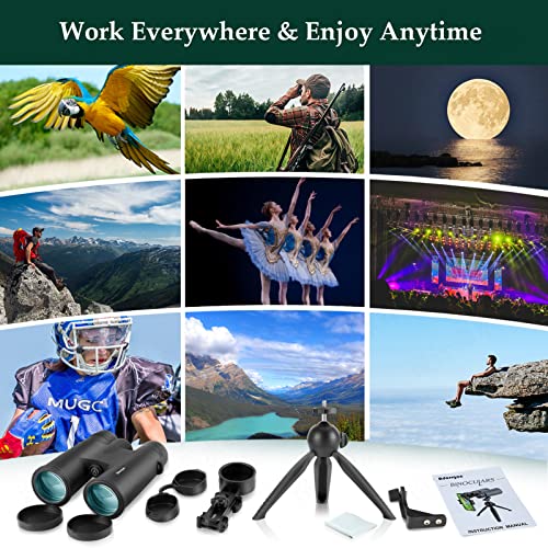 06-88.jpg Adorrgon 12x42 HD Binoculars for Adults High Powered with Phone Adapter, Tripod and Tripod Adapter - Large View Binocular
