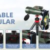 07-18.jpg 12x60 High Definition Monocular Telescope with Smartphone Adapter Tripod and Carrying Case, Large Night Vision Monocular