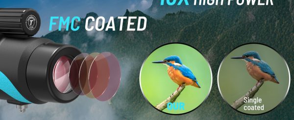 16x56 UHD monocular telescope, adult monocular telescope, high power, monocular telescope for stargazing, with BAK-4