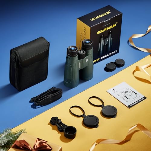 15x52 HD Binoculars for Adults High Powered with Upgraded Phone Adapter - Large View Binoculars with Clear Low Light Vision