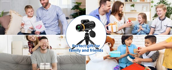08-12.jpg Monocular Telescope 80x100 High Power Smartphone Adapter Tripod, Large Field Monocular Telescope for Adult Use BAK4