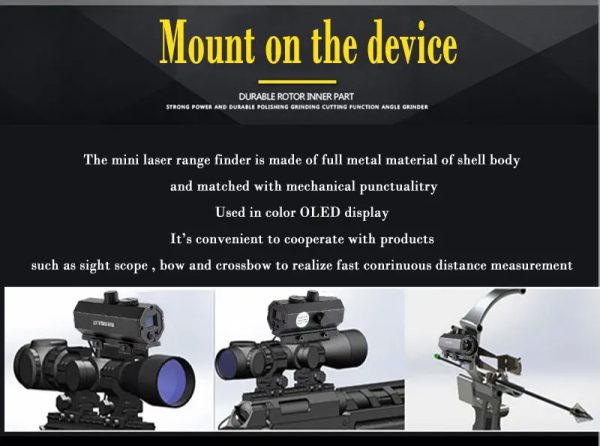 09-14.jpg Laser Rangefinder Distance Measurement Multi-Mode Ranging Mini Plug-in Device for Outdoor Hunting Shockproof Mountable Measurer
