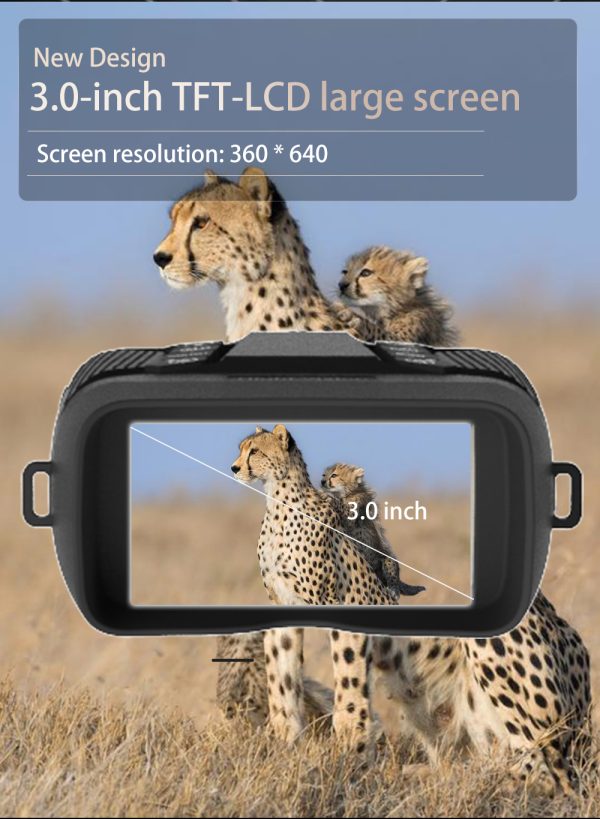 11-2.jpg Z080 Ultra HD 4K Night Vision Binoculars 600M Low Light Large Zoom for Hunting 3" Screen Dual Light Infrared Camera