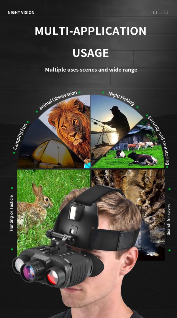 12-4.jpg NV8360 4K FHD Full Color Night Vision Helmet Goggles Digital Binoculars Infrared & Flashlight Head Mounted Night Viewer for Hunting
