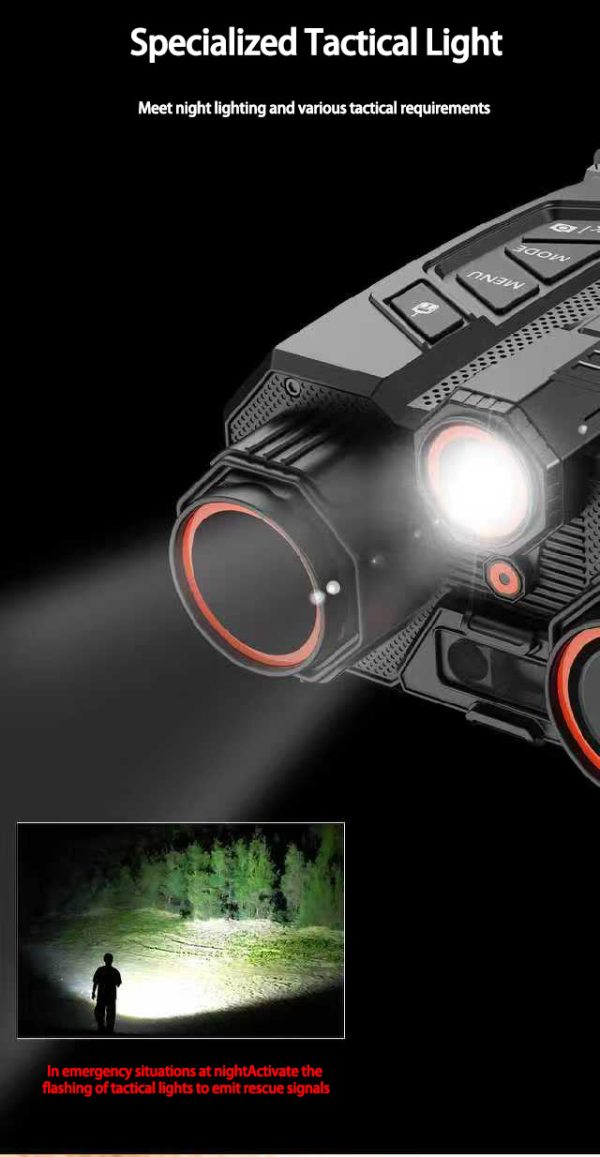 14-2.jpg 4K Video Night Vision Camera Digital Binoculars 4" Screen 16X Zoom with 300m Laser Ranging Remote Control, Wi-Fi E-compass