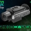 NV002 — Lunette de vision nocturne 4x, écran rond 454×454, IR 850 nm 3 W, zoom 1-8x, USB-C, montage Picatinny NV002 — Lunette de vision nocturne 4x, écran rond 454×454, IR 850 nm 3 W, zoom 1 — vue 8