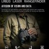 Jumelles télémètre laser LRB20 8x40 — portée 1500 m, boussole, mesure continue, étui inclus Jumelles télémètre laser LRB20 8×40 — vue 8