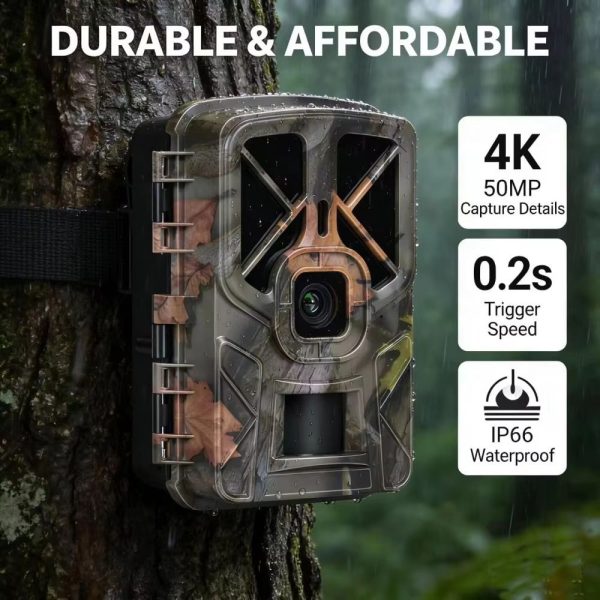 HC935A No Glow — Caméra de chasse 4K infrarouge invisible, 120°, IP66, jusqu'à 6 mois sur 8 piles AA HC935A No Glow — Caméra de chasse 4K infrarouge invisible, 120°, IP66, jusqu’à 6 — vue 8