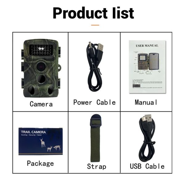 PR3000 — Caméra de chasse 16 MP 1080p, écran 2", PIR 120°, flash IR 15 m, double verrou PR3000 — Caméra de chasse 16 MP 1080p, écran 2″, PIR 120°, flash IR 15 m, double — vue 7