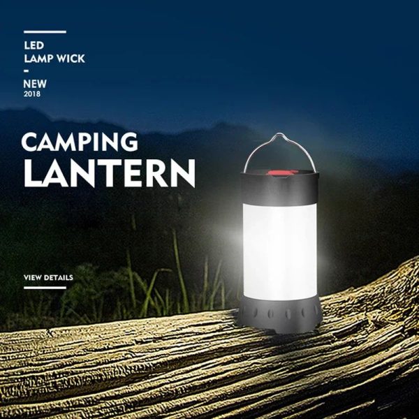 Lanterne de camping rechargeable — 5 modes dont rouge et SOS, base magnétique, 48 h d'autonomie Lanterne de camping rechargeable — vue 8