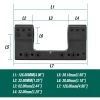 Montage monobloc SP4616 34 mm — hauteur 1,50", niveau à bulle, cale 10°, visserie et clés incluses Montage monobloc SP4616 34 mm — vue 7
