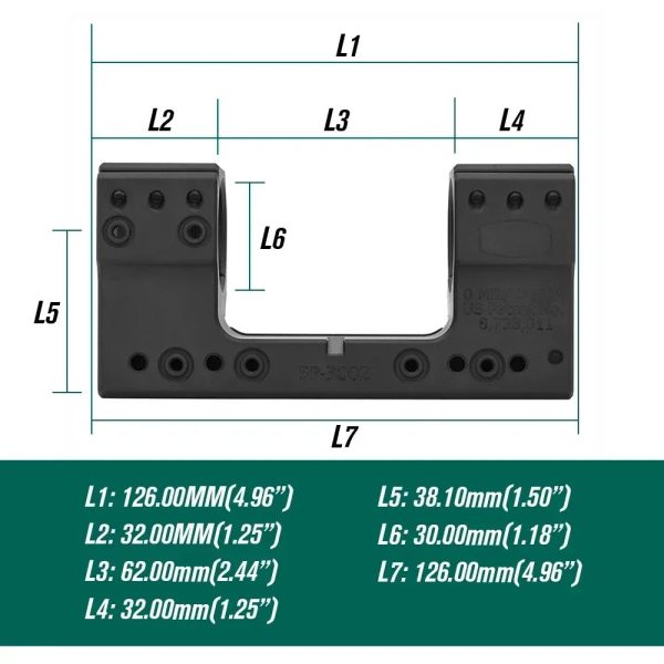 Montage monobloc SP4616 34 mm — hauteur 1,50", niveau à bulle, cale 10°, visserie et clés incluses Montage monobloc SP4616 34 mm — vue 7