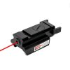 Viseur laser rouge bas profil — sous 5 mW, rail 20 mm, réglable, piles et clés fournies Viseur laser rouge bas profil — vue 7