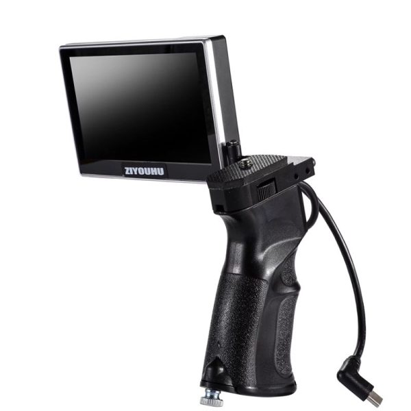 Écran déporté 5,3" pliable avec poignée pistolet — pour monoculaire thermique, filetage 1/4" Écran déporté 5,3″ pliable avec poignée pistolet — vue 6