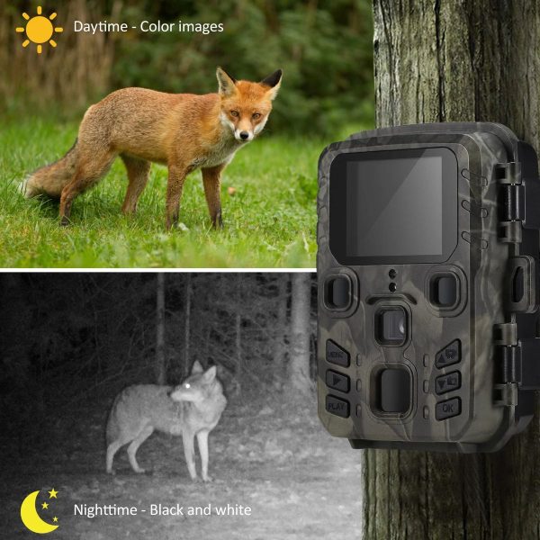 Mini301 — Caméra de chasse compacte 24 MP, écran couleur, grand angle 120°, IP65, 10,5 cm Mini301 — Caméra de chasse compacte 24 MP, écran couleur, grand angle 120°, IP65 — vue 7