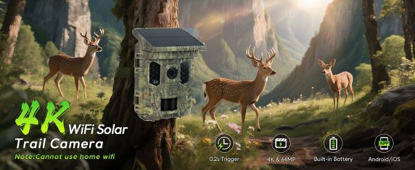 Caméra de chasse 4K 64 MP solaire — vue 8