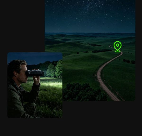 D68 — Jumelles de vision nocturne 5K, télémètre laser, boussole, WiFi, 800 m en obscurité totale, 5000 mAh D68 — Jumelles de vision nocturne 5K, télémètre laser, boussole, WiFi, 800 m en — vue 8