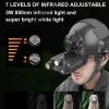 NV8161 — Jumelles de vision nocturne 4K 36 MP sur casque, 350-400 m, lampe blanche, 346 g, IP54 NV8161 — Jumelles de vision nocturne 4K 36 MP sur casque, 350-400 m, lampe blanc — vue 8