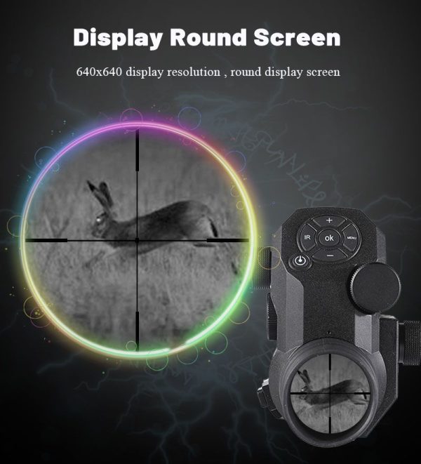 LW510 — Module clip-on de vision nocturne pour lunette, écran rond 640×640, capteur 2 MP, WiFi, batterie 18650, IPX6 LW510 — Module clip-on de vision nocturne pour lunette, écran rond 640×640, capt — vue 10