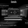 NV002 — Lunette de vision nocturne 4x, écran rond 454×454, IR 850 nm 3 W, zoom 1-8x, USB-C, montage Picatinny NV002 — Lunette de vision nocturne 4x, écran rond 454×454, IR 850 nm 3 W, zoom 1 — vue 10