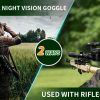 Lunette de vision nocturne WiFi — 960p, portée 300 m, illuminateur IR à zoom, viseur point rouge, mallette et carte 32 Go incluses Lunette de vision nocturne WiFi — vue 10