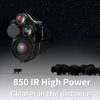 CY789 — Vision nocturne double infrarouge 850 + 940 nm, 500 m, écran 3,1", IR rétractable et rotatif 360° CY789 — Vision nocturne double infrarouge 850 + 940 nm, 500 m, écran 3,1″, IR ré — vue 9