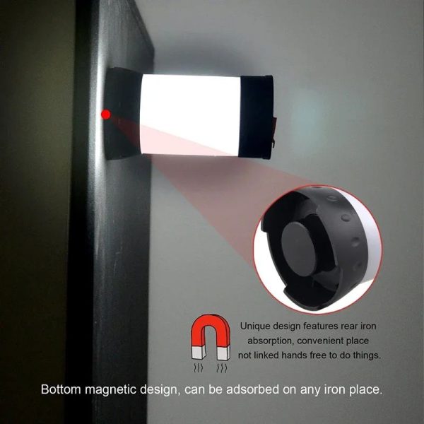 Lanterne de camping rechargeable — 5 modes dont rouge et SOS, base magnétique, 48 h d'autonomie Lanterne de camping rechargeable — vue 10
