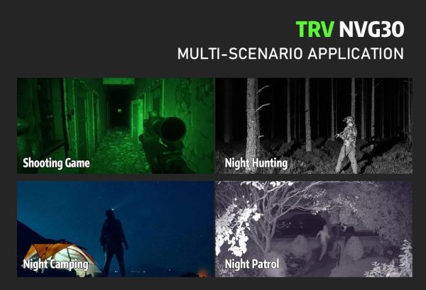 NVG30 — Monoculaire de vision nocturne sur casque, IR 940 nm invisible, 200 m, 4 modes couleur, mode 40 Hz NVG30 — Monoculaire de vision nocturne sur casque, IR 940 nm invisible, 200 m, 4 — vue 10