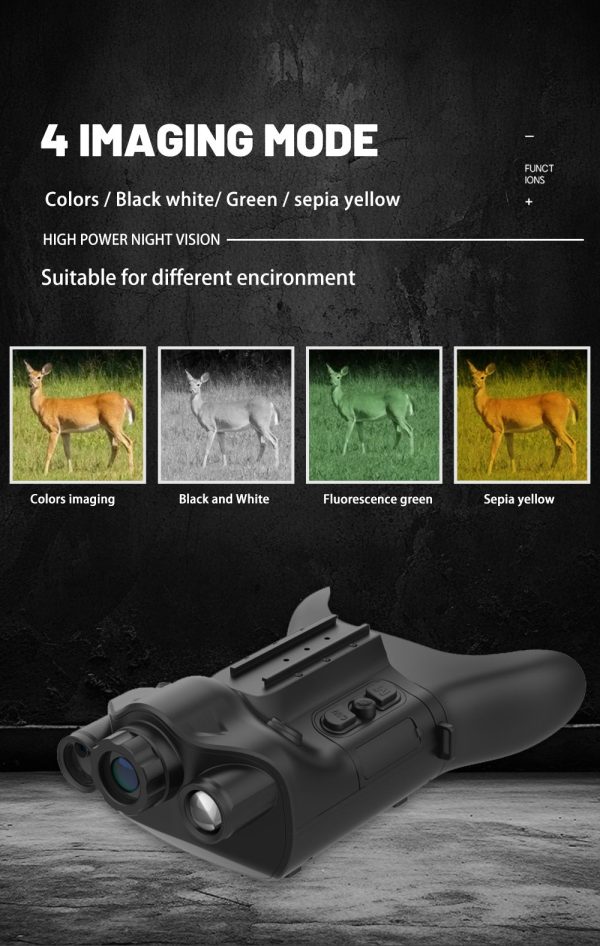 NVG08 — Jumelles de vision nocturne sur casque, télémètre 1200 m, incrustation PIP, boussole, 6000 mAh, IP56 NVG08 — Jumelles de vision nocturne sur casque, télémètre 1200 m, incrustation P — vue 9