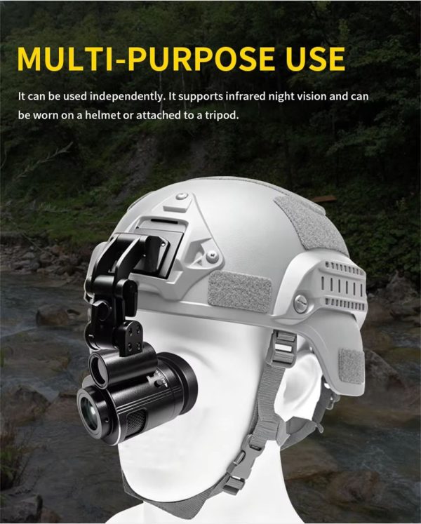 NV500 — Module de vision nocturne 4K pour lunette de tir, 500 m, adaptateurs 42 et 45 mm, usage seul ou sur casque NV500 — Module de vision nocturne 4K pour lunette de tir, 500 m, adaptateurs 42 — vue 9