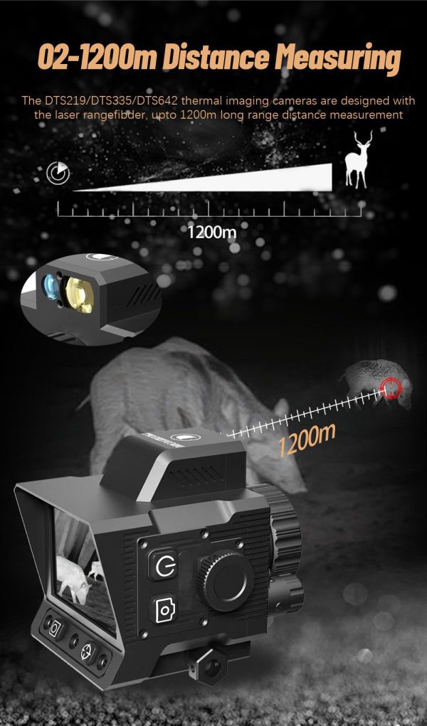 DTS219 — Caméra thermique 256×192, télémètre 1200 m, calcul balistique, WiFi, détecteur 12 µm NETD <30 mK DTS219 — Caméra thermique 256×192, télémètre 1200 m, calcul balistique, WiFi, dé — vue 10