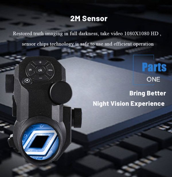 LW510 — Module clip-on de vision nocturne pour lunette, écran rond 640×640, capteur 2 MP, WiFi, batterie 18650, IPX6 LW510 — Module clip-on de vision nocturne pour lunette, écran rond 640×640, capt — vue 11